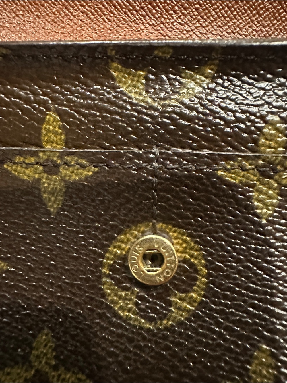 Louis Vuitton Monogram Canvas Wallet in Brown and Gold - Picture 13 of 14